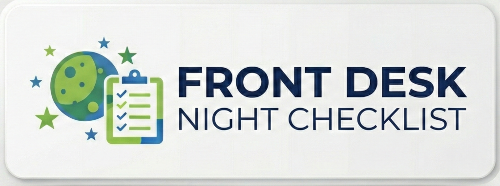 Front Desk Night Checklist